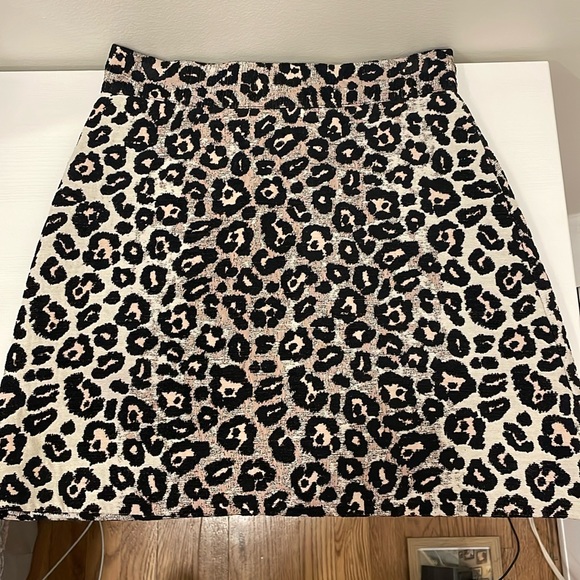 Topshop Cheetah Print Mini Skirt - Picture 1 of 4